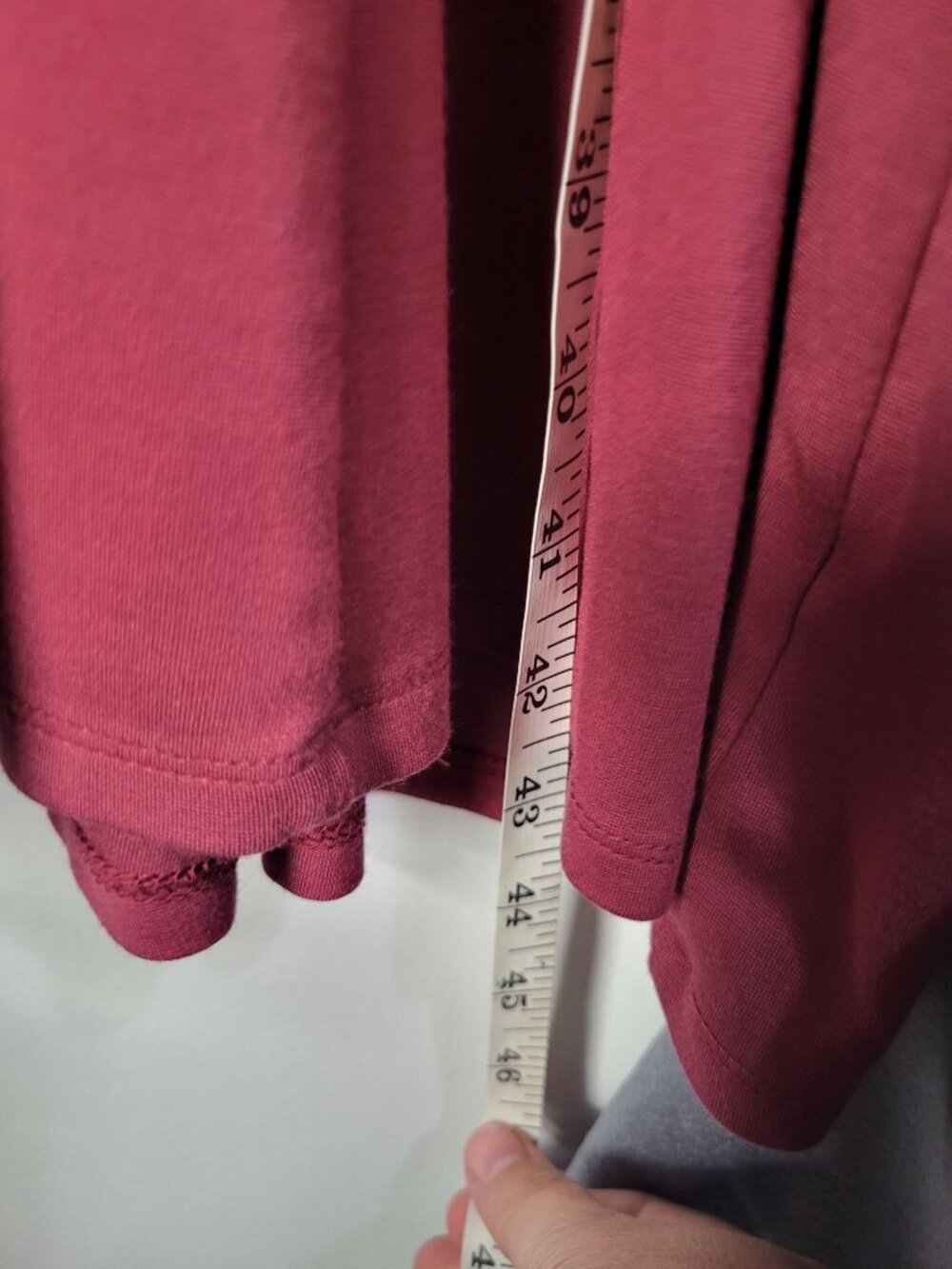 Torrid Dark Red Premium Ponte O-Ring Mini Wrap Dress Size 4X Short Sleeve Pocket - Picture 6 of 8